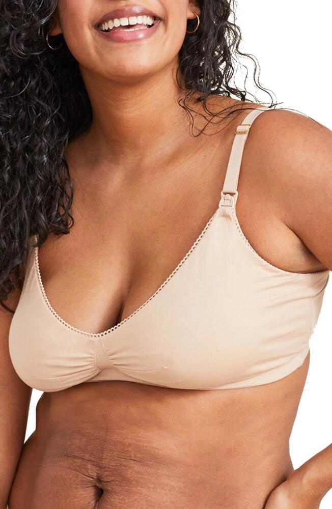 HATCH The Everyday Nursing Maternity Wireless Bra in Sand Cover