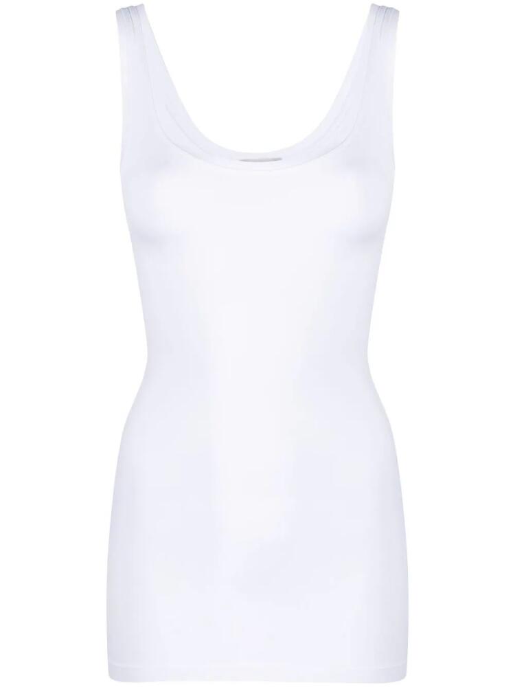 Hanro scoop-neck sleeveless top - White Cover