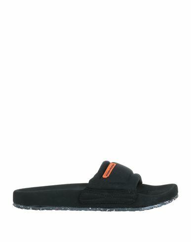 Heron Preston Man Sandals Black Textile fibers Cover