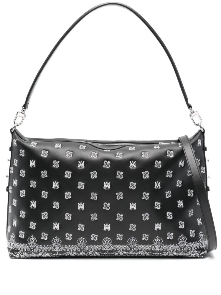 AMIRI Bandana-embroidered shoulder bag - Black Cover