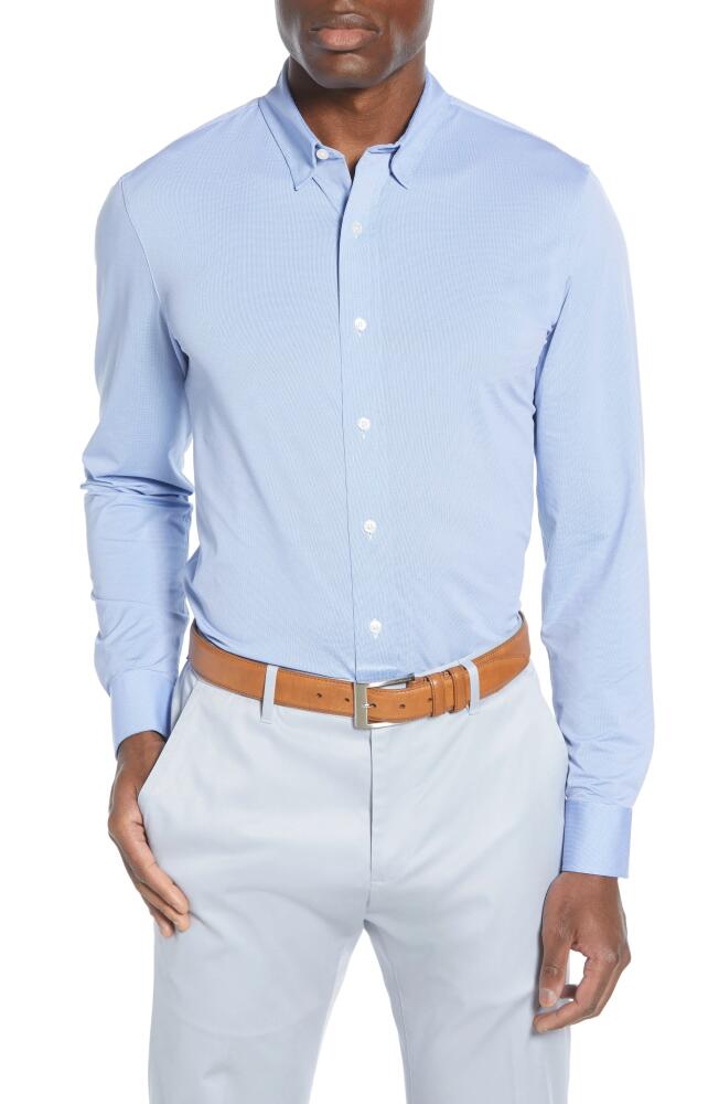 Rhone Commuter Slim Fit Dress Shirt in Blue Cover