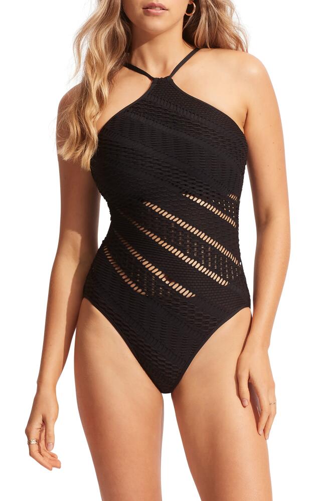 Seafolly Marrakesh DD-Cup One-Piece Swimsuit in Black Cover