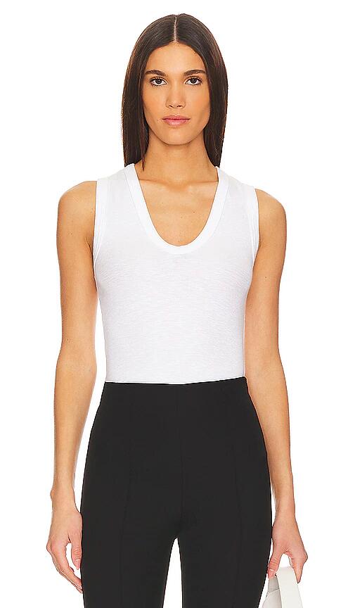 Enza Costa Textured Rib Sleeveless U in White Cover