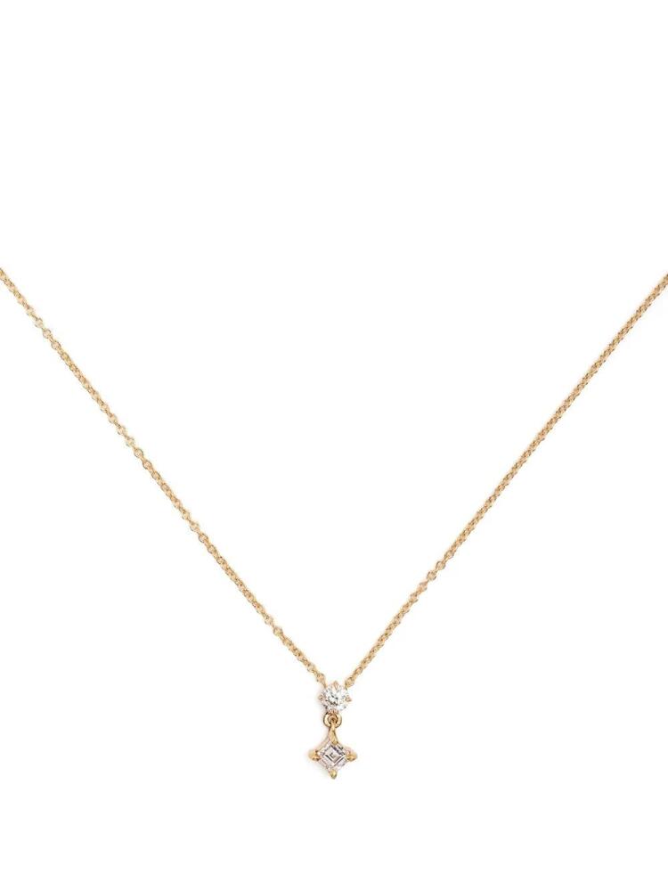 Lizzie Mandler Fine Jewelry 18kt yellow gold Mix Matched diamond necklace Cover