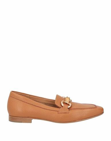 Mara Bini Woman Loafers Tan Leather Cover