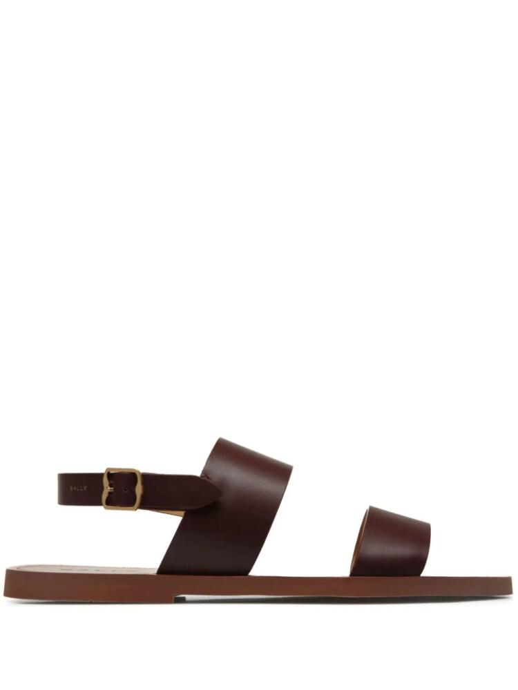 Bally open-toe leather sandals - Brown Cover