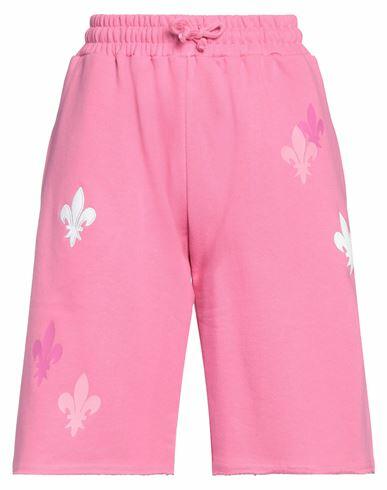 Eleven Paris Woman Shorts & Bermuda Shorts Magenta Cotton Cover