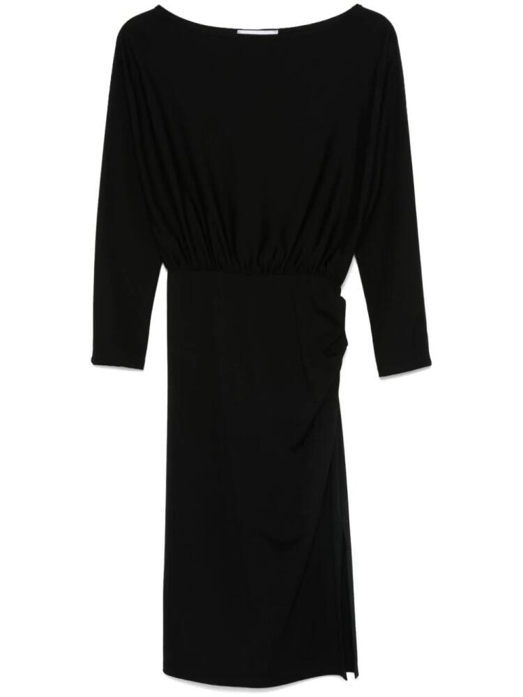 kaos ruched midi dress - Black Cover