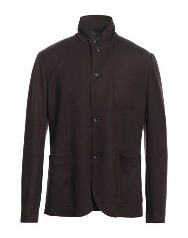 Rag & Bone Man Cardigan Dark brown Wool Cover