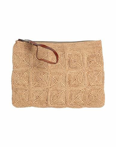 Ibeliv Woman Handbag Sand Textile fibers Cover