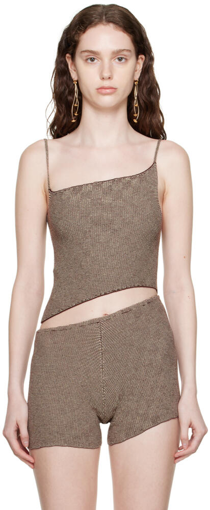 Isa Boulder Brown Parallel Tank Top Cover