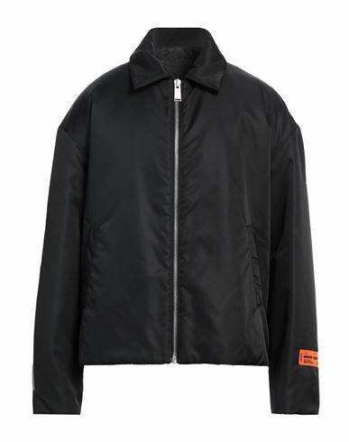 Heron Preston Man Jacket Black Polyamide, Polyester, Cotton Cover