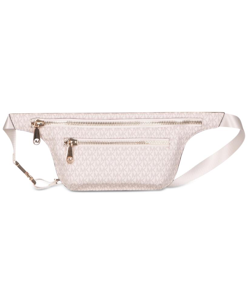 Michael Michael Kors Logo Double-Zip Fanny Pack - Vanilla Cover