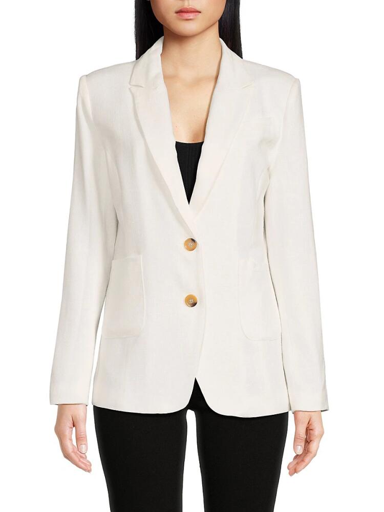 Walter Baker Women's Felix Linen Blend Blazer - Ivory Cover