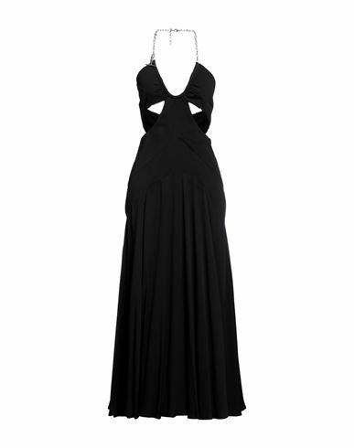 Dsquared2 Woman Maxi dress Black Acetate, Silk Cover