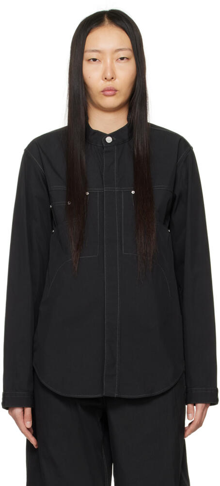 Dion Lee Black Rivet Denim Jacket Cover