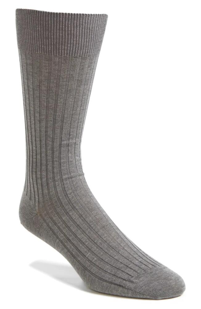 Pantherella Cotton Blend Mid Calf Dress Socks in Mid Grey Cover