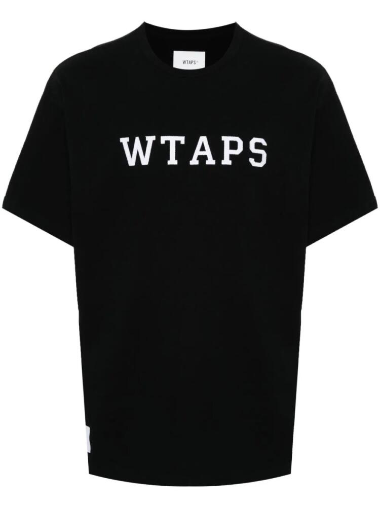 WTAPS logo-patches cotton T-shirt - Black Cover