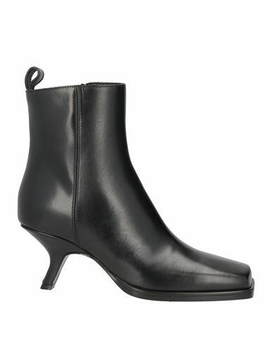 Trussardi Woman Ankle boots Black Soft Leather Cover