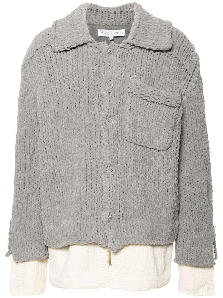 JW Anderson layered cardigan - Grey Cover