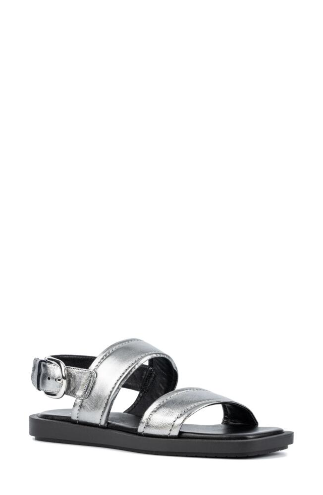 Aquatalia Joni Slingback Sandal in Silver Cover