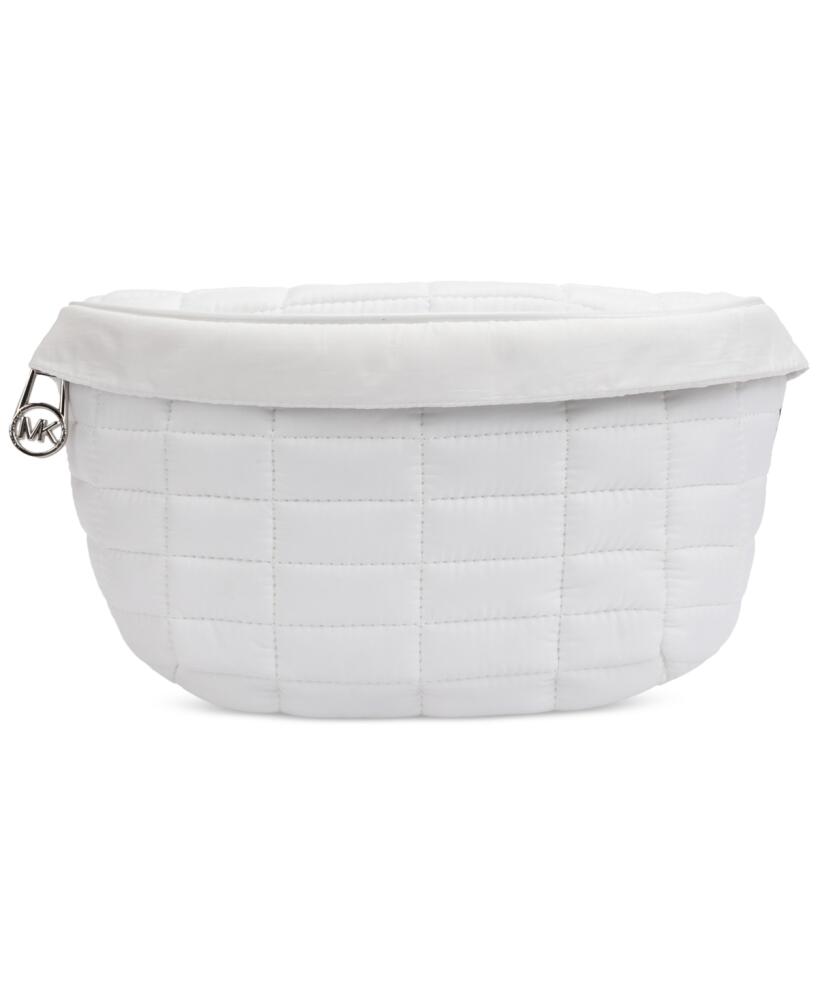 Michael Michael Kors Women's Quilted Snap-Buckle Belt Bag - Optic White Cover