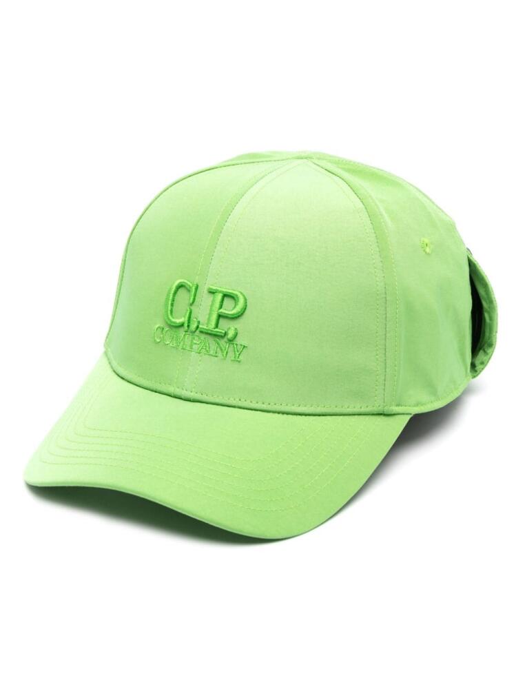 C.P. Company logo-embroidered curved-peak cap - Green Cover