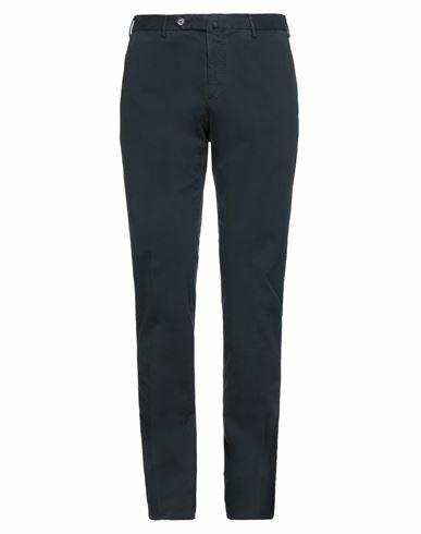 Pt Torino Man Pants Midnight blue Cotton, Elastane Cover