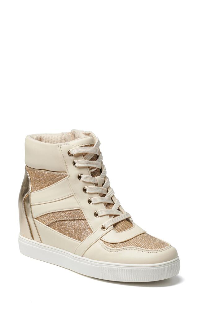 bcbg Jansy Wedge Sneaker in Bianca-Platino Cover