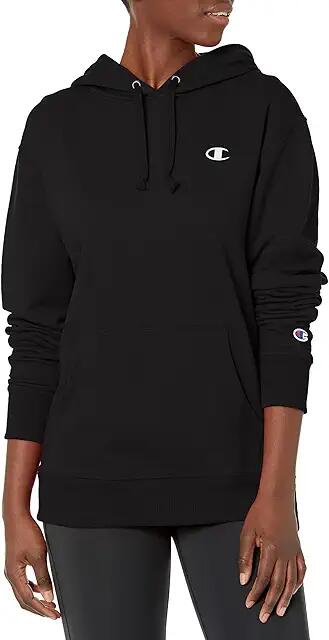 Champion Powerblend(r) Oversized Hoodie (Black) Women's Clothing Cover