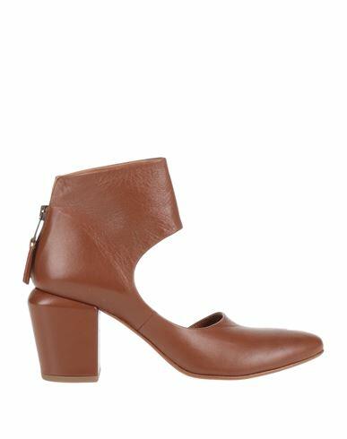 Elena Iachi Woman Ankle boots Brown Soft Leather Cover