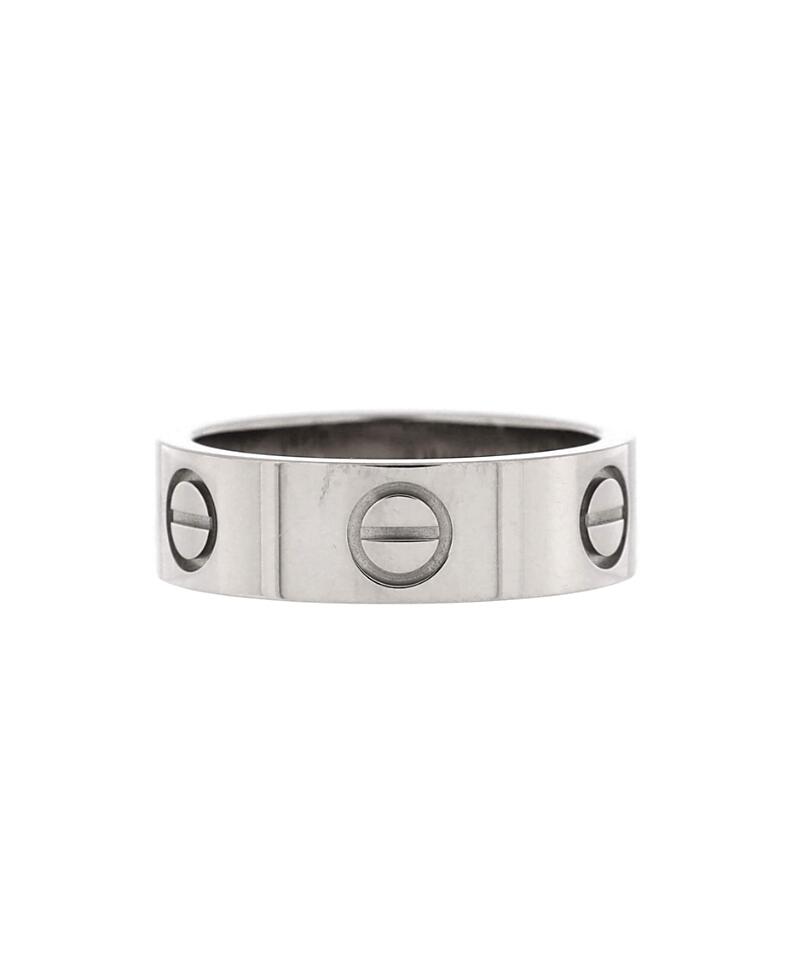 Pre-Owned Cartier Love Band Ring 18K White Gold Cover