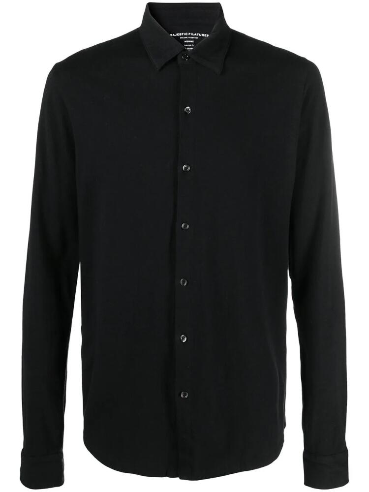 Majestic Filatures stretch-fit shirt - Black Cover