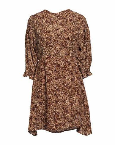 Faithfull Woman Mini dress Beige Rayon Cover