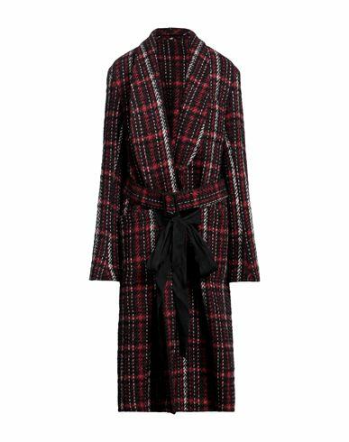 Marni Woman Coat Burgundy Virgin Wool, Polyamide, Mohair wool Cover