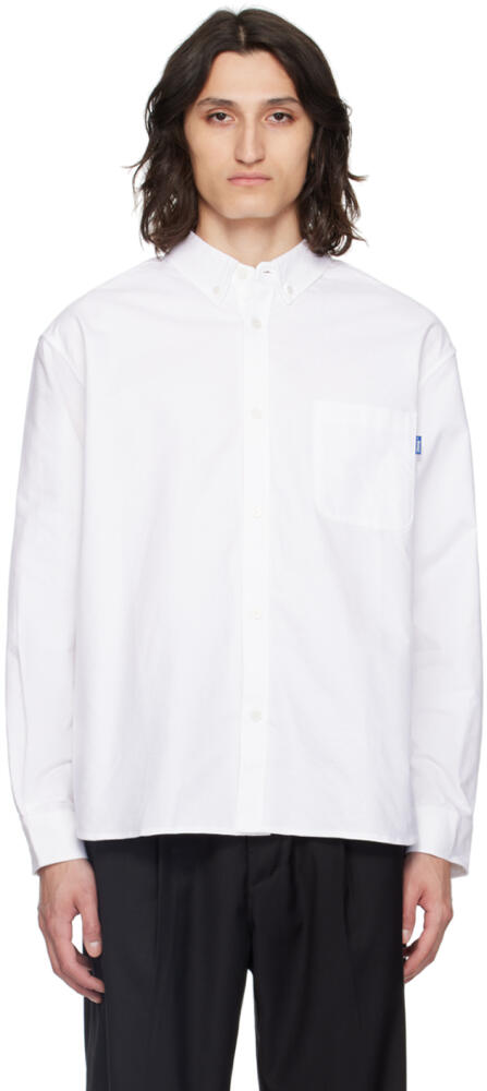 Awake NY White Embroidered Long Sleeve Shirt Cover