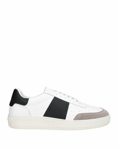 Sandro Man Sneakers White Leather Cover