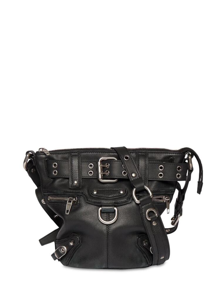 BALENCIAGA Xs Emo Leather Bucket Bag Cover