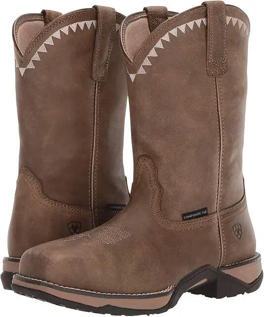 Ariat Anthem Deco Composite Toe (Brown Bomber) Women's Work Boots Cover