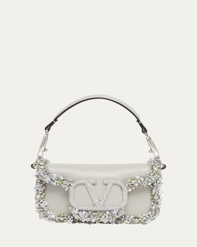 Valentino Garavani Loco Small Jeweled Leather Shoulder Bag Cover