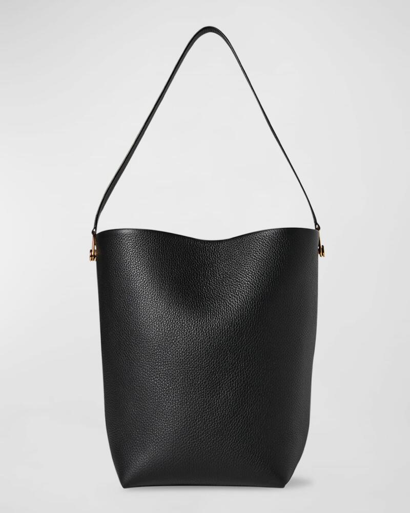 THE ROW Hook Small N/S Tote Gold in Lux Grained Calfskin Cover