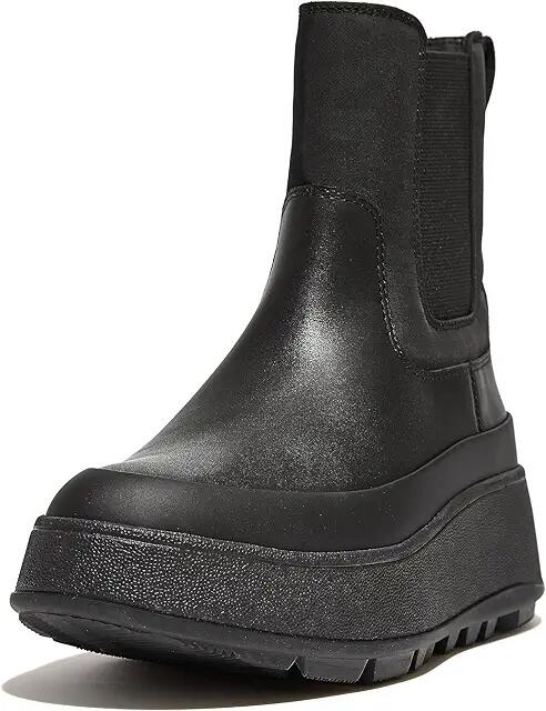 FitFlop F-Mode Water-Resistant Flatform Chelsea Boots (All Black) Women's Boots Cover