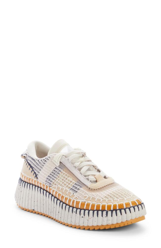 Chloé Nama Platform Sneaker in Biscotti Beige Cover