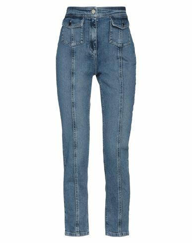 Rebel Queen Woman Jeans Blue Cotton, Elastane Cover