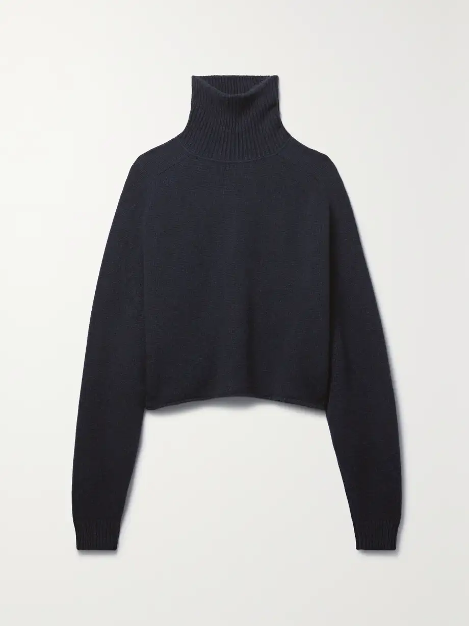 The Row - Ehud Cashmere Turtleneck Sweater - Blue Cover