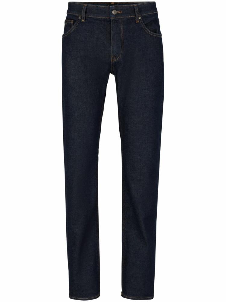 BOSS mid-rise straight-leg jeans - Blue Cover