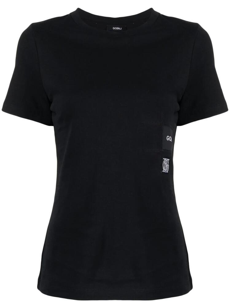 Goen.J logo-print cotton T-Shirt - Black Cover