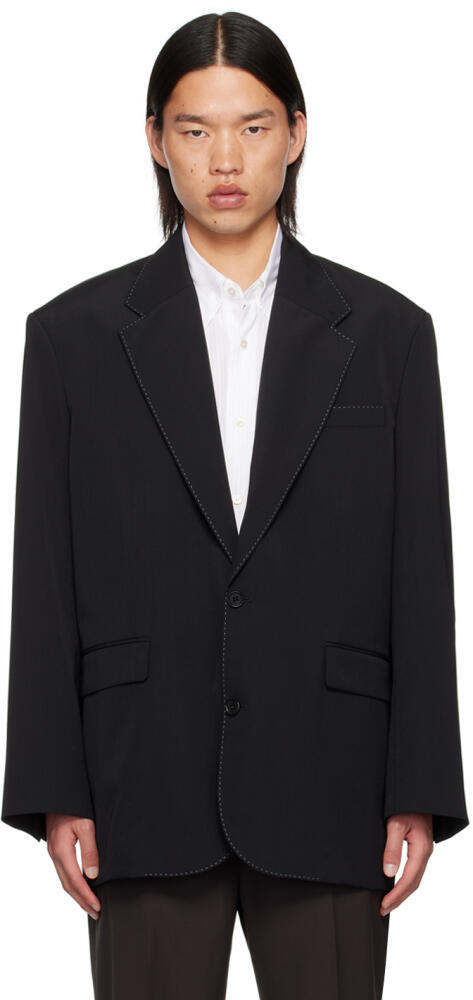 Acne Studios Black Relaxed-Fit Blazer Cover