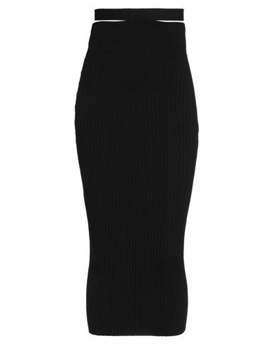 Andreādamo Woman Midi skirt Black Viscose, Polyester, Polyamide, Elastane Cover