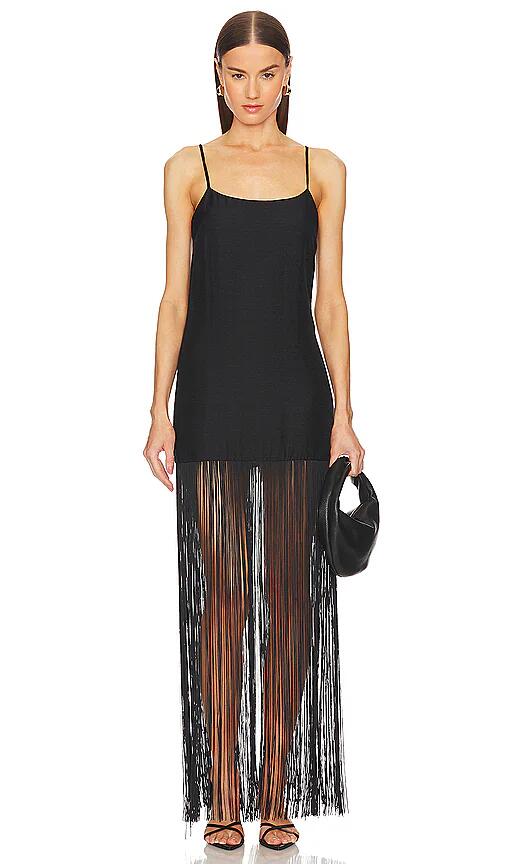 Simon Miller Zodiac Fringe Gown in Black Cover